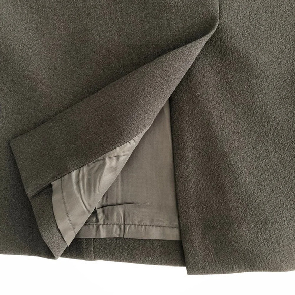 Louben Vintage Classic Lined Pencil Midi Skirt 100% Polyester Black Sz 8 - Picture 6 of 11